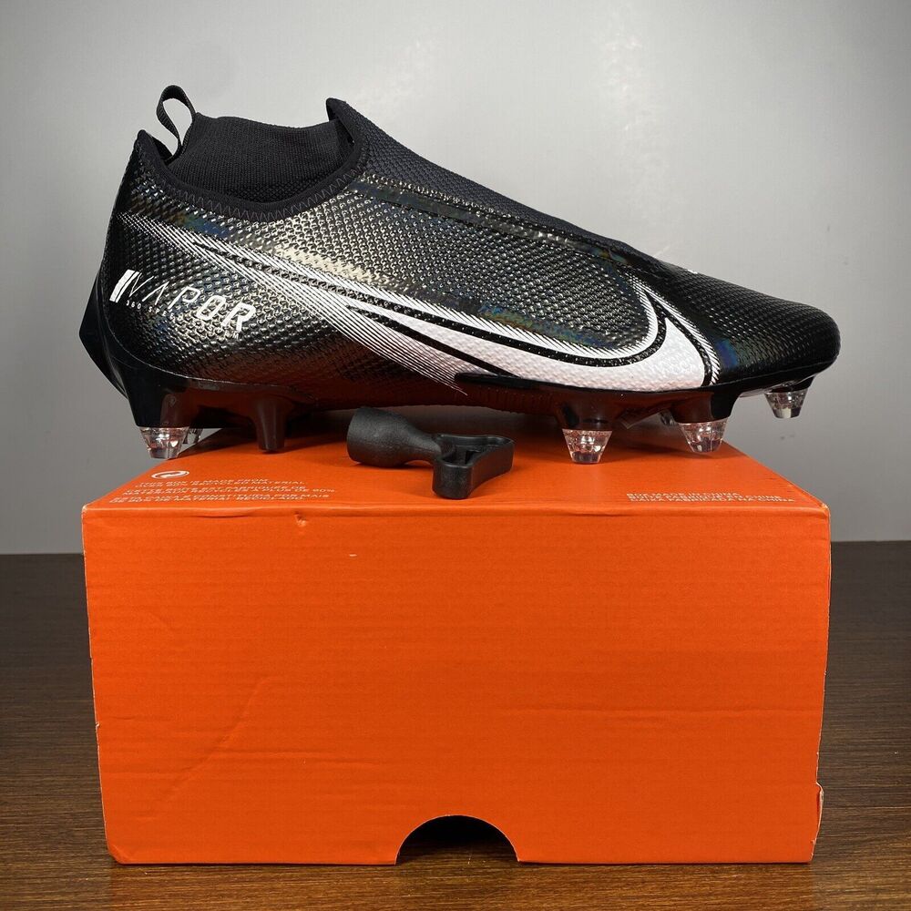 Nike Vapor Edge Pro 360 D WD P Black Football Cleats Mens 11.5 Wide